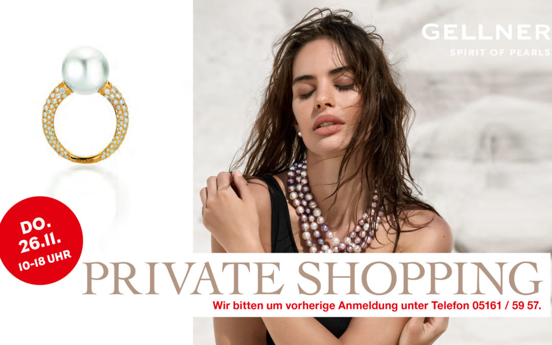 GELLNER – PRIVATE SHOPPING AM 26.11.